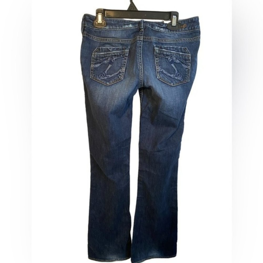 Silver Jeans Co Lael Low Rise Flare Leg Jeans  Dark Wash Ladies W28/L33